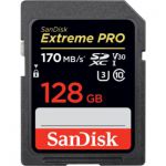 image produit Carte mémoire SDXC SanDisk Extreme PRO 128 Go Jusqu'à 170 Mo/s, Classe 10, U3, V30, 4K UHD