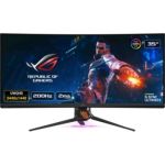 image produit ASUS ROG PG35VQ - Ecran PC gaming eSport 35" UWQHD - Dalle VA incurvée - 21:9 - 200Hz - 3440x1440 - 1000cd/m² - Display Port, HDMI et2x USB3.0 - Nvidia G-Sync Ultimate - AuraSync - Display HDR 1000 - livrable en France