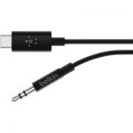 image produit Belkin Câble Audio 3, 5 mm RockStar avec Connecteur USB-C - Câble USB-C vers Audio 3, 5 mm (AUX), 90 cm - livrable en France