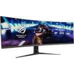 image produit ASUS ROG XG49VQ - Ecran PC gaming eSport 49" UWQHD - Dalle VA incurvée 1800R - 32:9 - 144Hz - 3840 x 1080 - 400cd/m² - Display Port, 2x HDMI et 2x USB 3.0 - AMD FreeSync 2 HDR - AuraSync - livrable en France