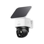 image produit eufy Security SoloCamS340, caméra de sécurité Solaire, Camera Surveillance WiFi exterieure sans Fil, Surveillance 360° 3K, sans Angle Mort, Wi-FI 2, 4 GHz, sans Frais mensuels, Compatible HomeBase 3