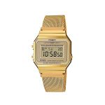 image produit Casio Femme Digital Montre avec Bracelet en Acier Inoxydable A700WEMG-9AEF - livrable en France