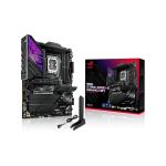 image produit ASUS ROG Strix Z890-E Gaming WiFi – Carte mère Gaming Intel ATX (DDR5, 18+1+2+2 DrMOS, PCIe 5.0, 7 x M.2, WiFi 7, AI Overclocking, AI Networking II, Aura Sync RGB)