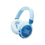 image produit JBL Junior 470 NC, Casque Supra-auriculaire sans Fil Bluetooth pour Enfants, Réduction Active du Bruit, Micro intégré, 50 h d'autonomie, Safe Sound, limiteur de Volume, Set d'autocollants, Bleu - livrable en France