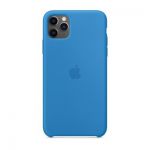 image produit Apple Coque en Silicone (pour iPhone 11 Pro Max) - Bleu Surf