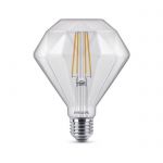 image produit Philips ampoule LED Standard Filament Calotte Argentée E27 55W Equivalent 48W Claire Blanc chaud