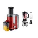 image produit Russell Hobbs Centrifugeuse [fruits et légumes] Desire rouge (cheminée XL pour fruits & légumes entiers, 2 vitesses, pichet à jus 750 ml, réservoir à pulpe de 2 l, sans BPA) Extracteur de jus 24740-56