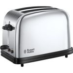 image produit Russell Hobbs Grille Pain [Pour 2 Tranches] Victory Acier Inox (Fentes extra larges, 6 niveaux de Brunissage rapide, Décongèle & réchauffe viennoiserie, Ramasse miettes, 1670W) Toaster 23311-56
