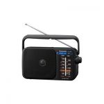 image produit Panasonic Radio FM Portable RF-2400DEG-K Radio FM/AM, fonctionnement sur secteur ou piles, Format compact 23x12 cm, noir - Version Française