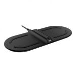 image produit HyperX HX-CPBS-C ChargePlay Base - Chargeur sans fil certifié-Qi, Doubles bases, Charge jusqu’à deux appareils, Indicateur de chargement, Compatible avec tout appareil Qi (prise EU)
