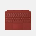 image produit Microsoft Clavier Type Cover Surface Go 2 Signature - Clavier AZERTY français - Rouge Coquelicot (Alcantara)