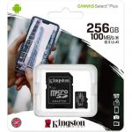 image produit Kingston Canvas Select Plus Carte MIcro SD SDCS2/256GB Class 10 + Adaptateur inclus