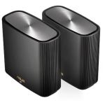 image produit ASUS ZenWiFi AX (XT8) 2 Pack, Système Wi-FI 6 Mesh, Tri-Bande (2,4 GHz / 5GHz / 5 GHz), 6600 Mbit/s, 500m2, AiProtection avec TrendMicro à vie, Port WAN/LAN 2,5 Gigabit + 3 Ports LAN Gigabit, AiMesh