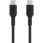 image produit Belkin Câble USB-C vers USB-C à Gaine Tressée (1 m, Noir) - livrable en France