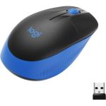 image produit Logitech M190 Souris sans fil, design ambidextre, contrôle précis du curseur + défilement, large molette de défilement - Bleu