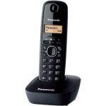 image produit Panasonic KX-TG1611FRH Téléphone solo sans fil DECT sans répondeur Noir [Version Française]