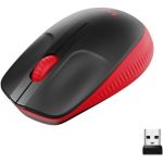 image produit Logitech M190 Souris sans fil, design ambidextre, récepteur USB, contrôle précis du curseur + défilement, large molette de défilement - Rouge