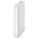 image produit Belkin Batterie externe 20 000 mAh USB-C Power Delivery  (ports USB-C et USB, MacBook, iPhone, iPad, etc., blanc) - livrable en France