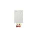 image produit Imprimante portable Canon SELPHY QX20 : pour une impression Wi-Fi directement depuis votre smartphone ou tablette. Sublimation thermique : 2 tailles de tirages autocollants et chargement USB-C – Blanc