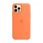 image produit Apple Coque en Silicone avec MagSafe (pour iPhone 12 Pro Max) - Kumquat - livrable en France