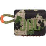 image produit JBL GO 3 – Enceinte Bluetooth portable et légère, aux basses intenses et au style audacieux – Étanche à l’eau et à la poussière – Autonomie 5 hrs – Camouflage