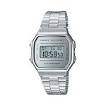 image produit Casio Mixte Digital Quartz Montre avec Bracelet en Acier Inoxydable A168WEM-7EF