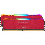 image produit Crucial Ballistix BL2K8G32C16U4RL RGB, 3200 MHz, DDR4, DRAM, Mémoire Kit pour PC de Gamer, 16Go (8Go x2), CL16, Rouge - livrable en France