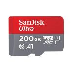 image produit SanDisk Carte Mémoire MicroSDHC Ultra 200 Go + Adaptateur SD (100Mo/s, Classe 10, U1, Homologuée A1)