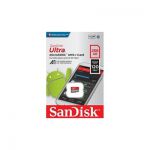 image produit SanDisk Carte Mémoire microSDXC Ultra 256 Go + Adaptateur SD. Vitesse de Lecture Allant jusqu'à 120Mo/S, Classe 10, U1, homologuée A1