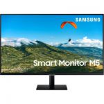 image produit Samsung Smart Monitor M5 32’’ en resolution Full HD. Le 1er écran tout-en-un pour accéder facilement à vos applications de divertissement et travail