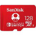 image produit SanDisk 128 Go, microSDXC, USH-I Carte, pour les consoles Nintendo Switch, jusqu'à 100 Mo/s Produit sous licence Nintendo, UHS-I, Class 10, U3 - livrable en France