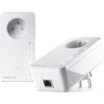 image produit devolo Magic 2 LAN Starter Kit: 2x Adaptateurs, Prise Gigogne (2 400 Mbit/s, 1x Port Gigabit Ethernet), idéal télétravail, gaming, streaming, prise française
