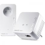 image produit devolo Magic 1 Wifi 4 (n) Mini Starter Kit : 2x Adaptateurs CPL WiFi (1200 Mbits, 2x Ports Fast Ethernet), idéal télétravail, gaming, streaming, prise française
