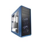 image produit Fractal Design Focus G - Mid Tower Computer Case - ATX - High Airflow - 2X Fractal Design Silent LL Series 120mm White LED Fans Included - USB 3.0 - Window Side Panel - Blue - livrable en France