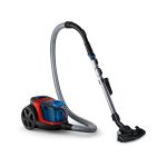 image produit Philips FC9330/09 Aspirateur sans Sac PowerPro Compact, 650W, Capacité de Poussière 1,5L, Suceur Plat Intégré, Rouge