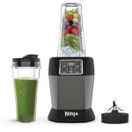 image produit Ninja Mixeur avec 2 programmes automatiques : Blend & Max Blend, réglage des impulsions, 2 gobelets de 700 ml avec couvercles, 1000 W, lavables au lave-vaisselle, Auto-iQ, noir BN495EU - livrable en France