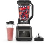 image produit Ninja 2-en-1 Blender avec 3 programmes automatiques ; blend, max blend et écraser et 4 réglages manuels, bol de 2,1L et tasse de 700ml, 1200W, pièces lavables en lave-vaisselle, Auto-iQ, noir BN750EU - livrable en France