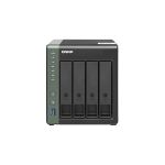 image produit QNAP 4-Bay NAS Annapurna Labs AL214 Quad Core 1.7GHz 2Go DDR3L SODIMM RAM Max 8Go SATA 6Gb/s 1x 10GbE SFP+ LAN 2X GbE LAN
