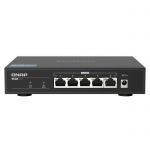 image produit QNAP QSW-1105-5T, 5 port 2.5Gbps auto negotiation (2.5G/1G/100M), unmanaged switch, Broadcom Chipset Embedded