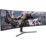 image produit SAMSUNG C49RG90SSR, Ecran PC Gaming Incurvé, Ultra-Large, Dalle VA 49", Résolution 5K (5120 x 1440), 120 Hz, 4ms, HDR 1000, QLED, AMD FreeSync, Noir