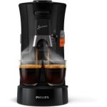 image produit Philips Senseo Select Eco, Machine à Café à Dosettes, Intensity Plus, Crema Plus, Fonction Memo - Noir (CSA240/21)