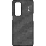 image produit OPPO - Coque en Kevlar pour Smartphone OPPO Find X3 Neo, Protection Téléphone Portable, 5x Plus Résistant que l'Acier, Anti-Choc et Anti-Secousse, Prise en Main Confortable, Durable et Léger, Noir