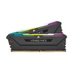 image produit Corsair Vengeance RGB PRO SL 32GB (2x16GB) DDR4 3200MHz C16, Kit de mémoire de bureau éclairé (10 LEDs RGB adressables individuellement, optimisé pour la bande passante et les temps de réponse) Noir