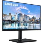 image produit Samsung Ecran PC Professionnel 24'' Série T45F Noir, Dalle IPS, Full HD (1920x1080), HDMI, Display Port, USB, Pied Has et Fonction Pivot