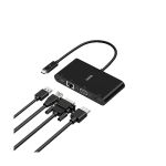 image produit Belkin Adaptateur USB-C multimédia (hub USB-C avec ports VGA, HDMI 4K, USB 3.0 et Ethernet) - livrable en France