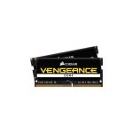 image produit Corsair Mémoire pour ordinateurs portables Vengeance SODIMM 16 Go (2 x 8 Go) DDR4 3 200 MHz CL22 (compatible avec les ordinateurs portables Intel Core i5 et i7 de 6e et 7e générations) Noir