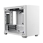 image produit Cooler MasterBox NR200P Boîtier PC Mini Tour ITX, panneau latéral en verre trempé, options de refroidissement supérieures, affichage GPU vertical, accessibilité à 360 degrés sans outil, Blanc