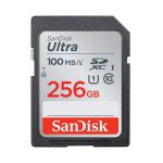image produit SanDisk Ultra 256Go SDHC Carte mémoire allant jusqu'à 100MB/s, Class 10 UHS-I