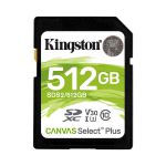 image produit Kingston SDS2/512GB Canvas Select Plus Carte SD Class 10 UHS-I 512 Go - livrable en France