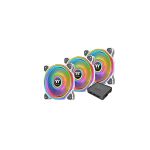 image produit Thermaltake Riing Quad 12 RGB Boitier PC Ventilateur 12 cm Blanc